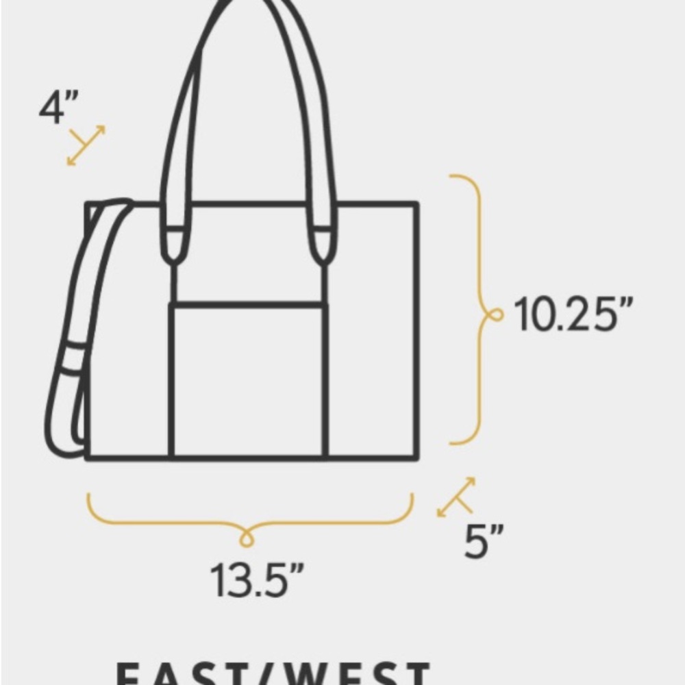 Portland leather goods- East West Lola in Cowboy Blue - Picture 3 of 3